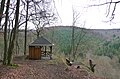 The wooden shelter Nonnenley on the Ley of the same name