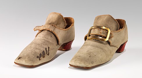 Chaussures anglaises, milieu XVIIIe siècle, The Met
