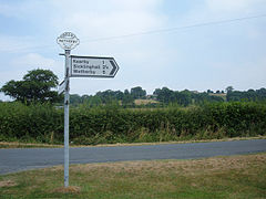 Signpost at Spring Moor - geograph.org.uk - 206839.jpg