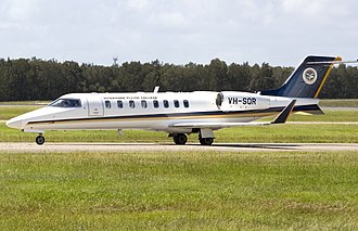 A Singapore Flying College Learjet 45 in 2007 Singapore Flying College-01+ (409748665).jpg