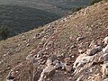 Steep ascent to Khirbet Abu esh-Sheba (Bersabe)