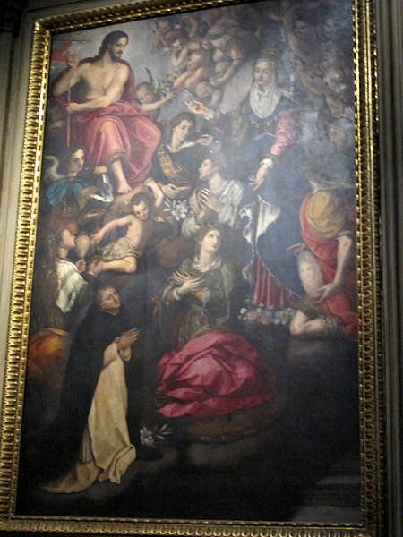 File:Smn, navata sx, alessandro allori, visione di san giacinto, 1596, 01.JPG