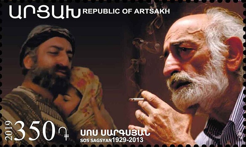 File:Sos Sargsyan 2019 stamp of Artsakh.jpg