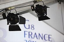 Source Four PAR lights used at the 37th G8 summit in Deauville, France. Source Four PAR lights - 37th G8 summit in Deauville 012.jpg