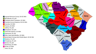 South Carolina statistical areas