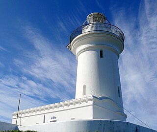 South Solitary Island Light lighthouse near Coffs Harbour in New South Wales, Australia