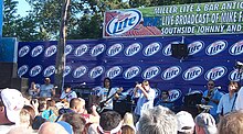 Southside Johnny & the Asbury Jukes at their annual end-of-summer Bar A show, Lake Como, New Jersey, 2008