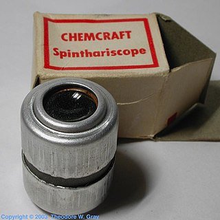 <span class="mw-page-title-main">Spinthariscope</span> Device for observing individual nuclear disintegrations