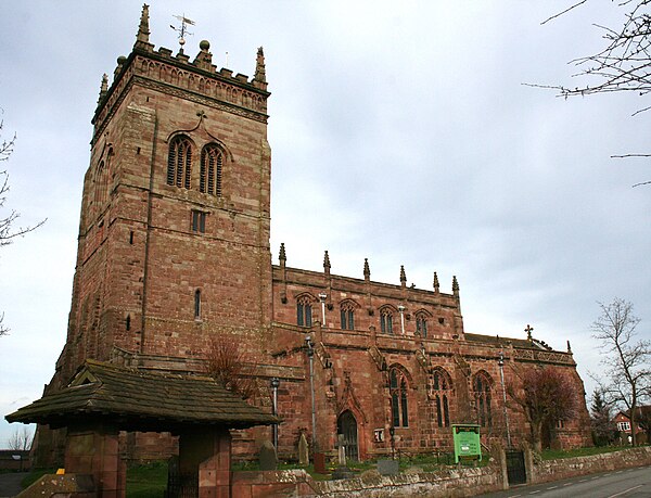 St Mary's Church, Acton, from the southwest