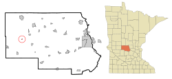 Location of Elrosa, Minnesota