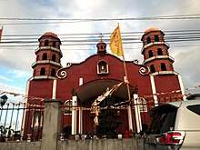 Front view of Sto. Niño de Cebu Parish Church, Biñan