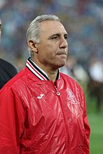 Bulgarian forward Hristo Stoichkov (pictured in 2016) signed a one-year contract to join the Chicago Fire in 2000 Stoichkov in 2016.jpg