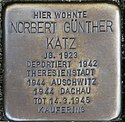 Stolperstein Bahnstr 12 Dinslaken Katz Norbert Guenther