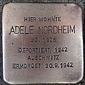 image=File:Stolperstein Geldern Westwall 6 Adele Nordheim.jpg