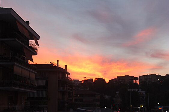 Sunrise in Rome,Italy