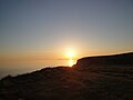 A sunset from the Isle of Wight coastal path near Blackgang, Isle of Wight.