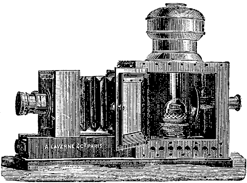 File:T6- d038 - Fig. 053 — Appareil d’agrandissement avec chambre noire.png