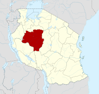محل قرار گرفتن استان تابورا در نقشه تانزانیا