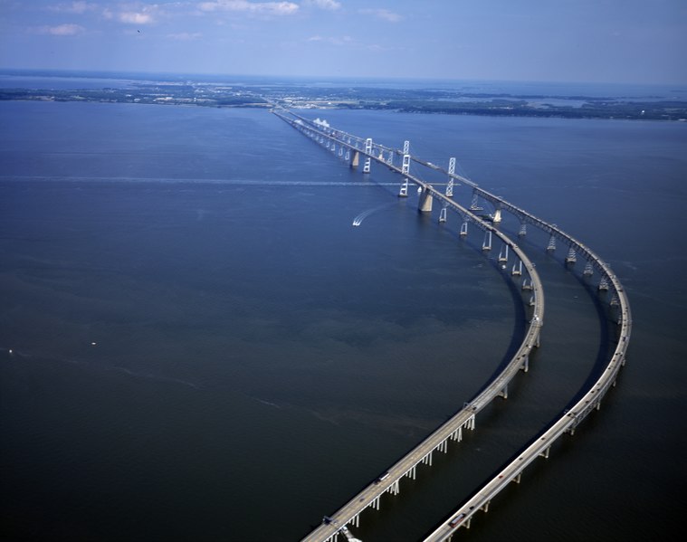 File:The Chesapeake Bay Bridge is a major dual-span bridge in the U.S. state of Maryland LCCN2011631480.tif