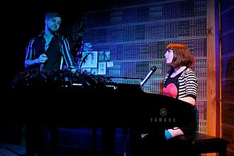 Tom and Jen perform at The Spaces Between show. Theatricality.jpg