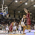 Image 3A three-point field goal by Sara Giauro during the FIBA Europe Cup Women Finals, 2005 in Naples, Italy