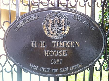 Timken House plaque