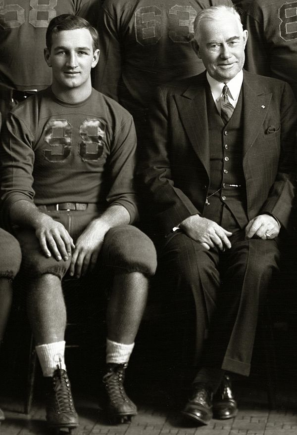 Harmon with Fielding H. Yost in 1940