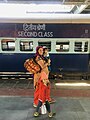 Train passenger in Jodhpur