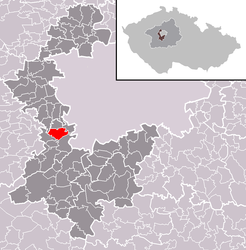 Třebotov - Carte