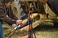 Trench safety - Fastening chains to raise trench box-2 (9250653062).jpg