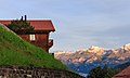 * Nomination Tschiertschen (1350 meter) in Graubünden. Sun rises above Tschiertschen. --Famberhorst 07:24, 4 November 2017 (UTC) * Promotion Good quality. --Livioandronico2013 09:27, 4 November 2017 (UTC)