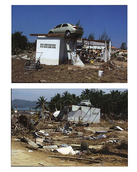 File:Tsunami Khao Lak, car on house.jpg