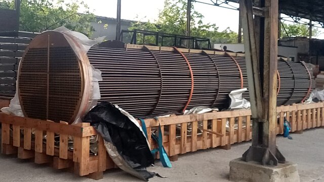 Image: Tube bundle of a shell & tube heat exchanger (before assembly)