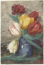 Tulips in a Vase (1921)
