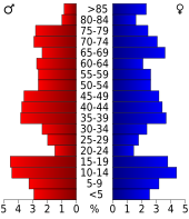 Bevolkingspiramide Faulk County