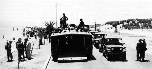 US Marines on patrol in Beirut