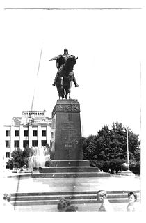 Statue of Yuriy Dolgorukiy, Moscow Equestrian statue in Moscow, Russia