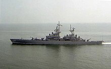 Bainbridge circa 1991 USS Bainbridge (CGN-25) underway at sea, circa in 1991.jpg