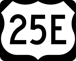 <span class="mw-page-title-main">U.S. Route 25E</span> Highway in Tennessee and Kentucky, United States