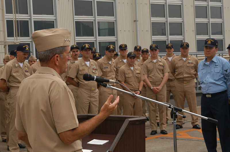 File:US Navy 030919-N-7217H-002 Vice Adm. Lafleur, Commander, Naval Surface Force Pacific addresses USS Safeguard (ARS-50) sailors during an all hands Admiral's call.jpg