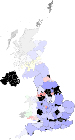 United Kingdom local elections, 2017 - First Party Majority.svg
