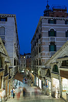 Shops in the Rialto. Venice, Italy 2009