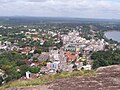 View of the central city area from top of the Elephant rock