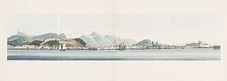 View of the city of Rio de Janeiro taken from the anchorage