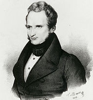 Alfred de Vigny, by Antoine Maurin, 1832.