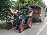 Landz-Bulldog aménagé en "camping-car" de supporters Allemands au match UEFA.