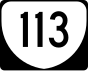 Маркер State Route 113