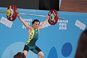 Deutsch: Gewichtheben bei den Olympischen Jugendspielen 2018; Tag 2, 10. Oktober 2018; Jungen 62 kg English: Weightlifting at the 2018 Summer Youth Olympics at 8 October 2018 – Boys' 62 kg