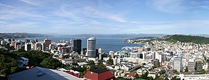 Panorama of central Wellington