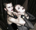 Neo-CyberGoth Girls, Wenchi and ViperJoe, Death Guild, San Francisco, 2008-09-15